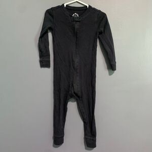 Primary Clothing Brand 2T Organic Cotton Zip Footless Romper - Black